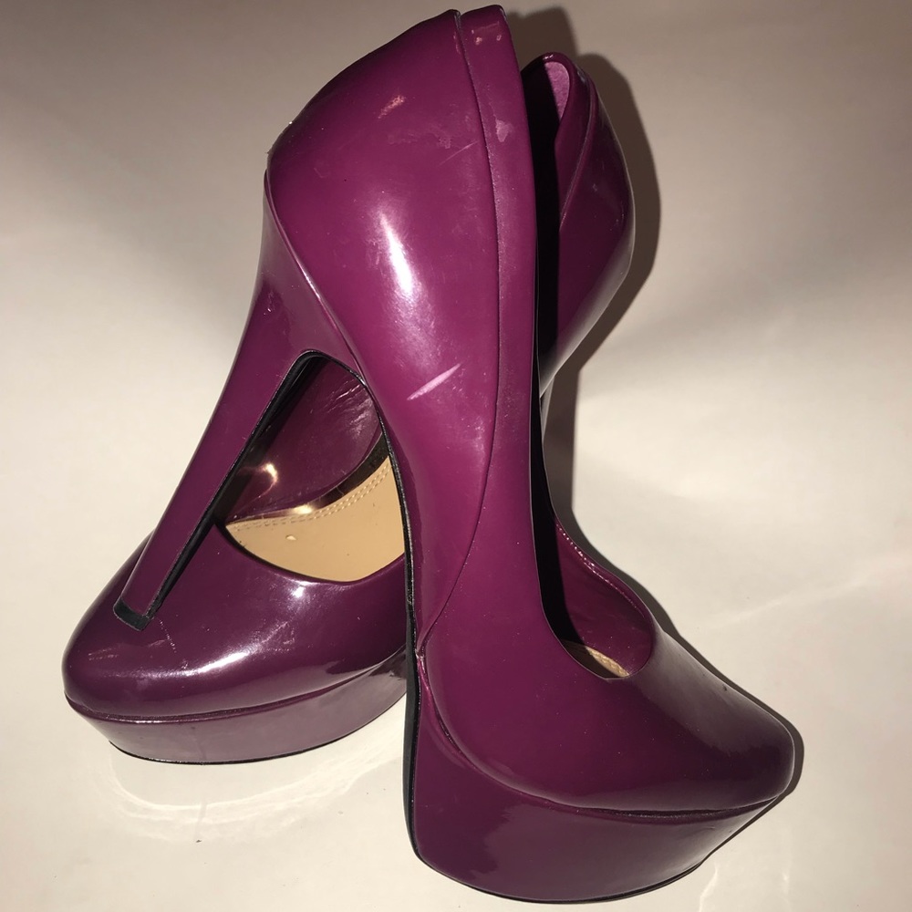 Maroon jessica Simpson patent heels